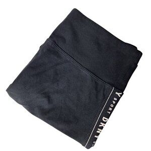 DKNY Womens Workout Yoga Leggings Tummy Control Black Medium